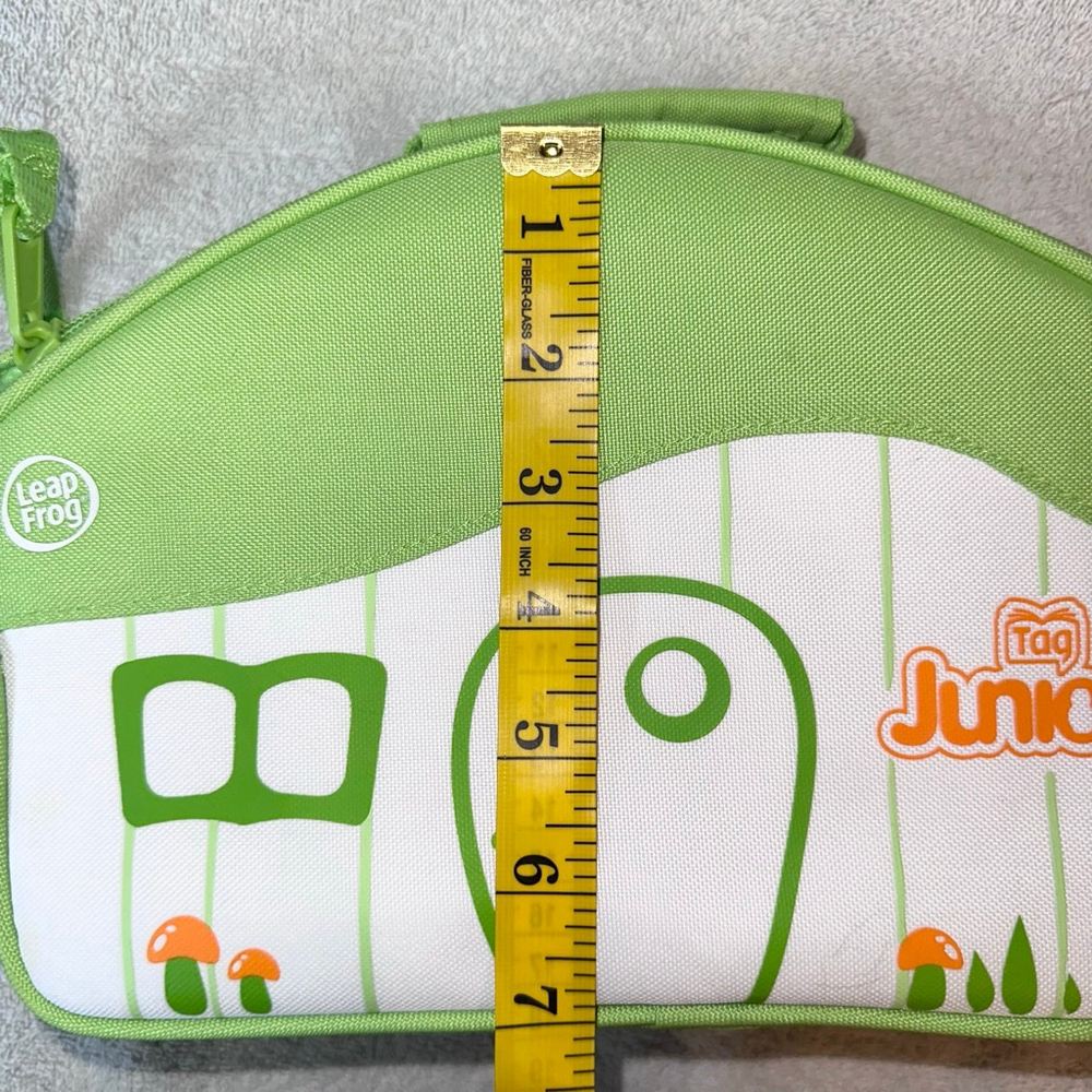 NWOT LeapFrog Tag Junior Storage Case Carrying Green Zip Bag Leap Frog Jr - Picture 9 of 9